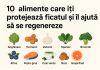10 alimente care îți protejează ficatul și îl ajută să se regenereze 10 alimente care îți protejează ficatul și îl ajută să se regenereze – anghinare, turmeric, usturoi, spanac, broccoli, afine, pește gras, ceai verde, nuci și grapefruit
