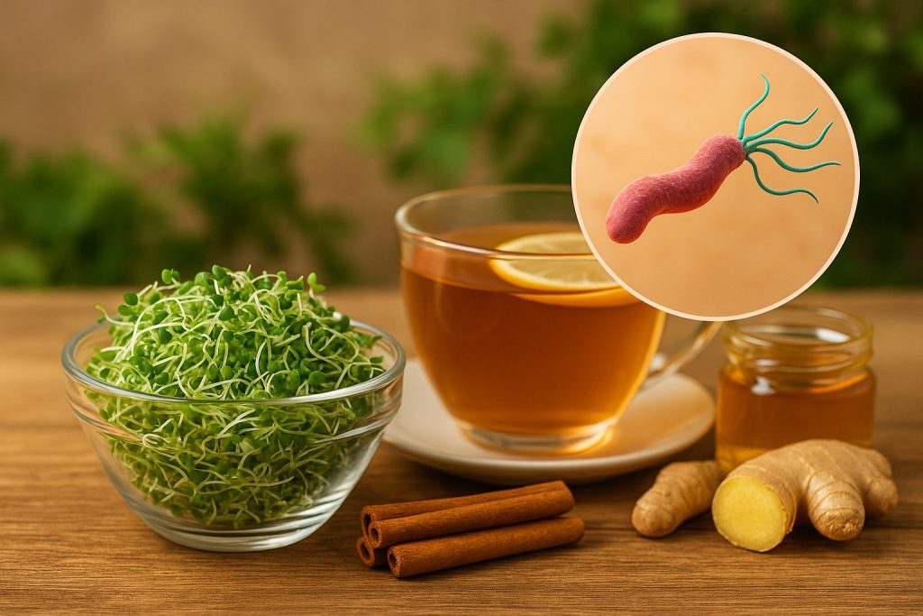 Germeni de broccoli și remedii naturale pentru combaterea bacteriei Helicobacter pylori