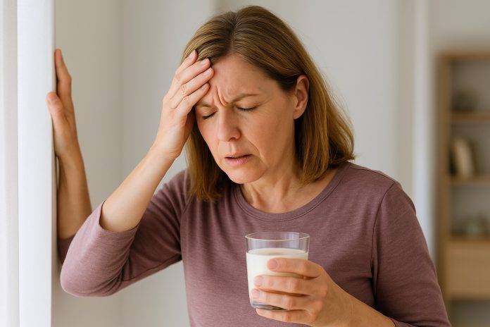 simptome-accident-vascular-cerebral Femeie cu amețeală, posibil simptom al accidentului vascular cerebral