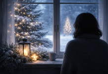 Despărțirea care zguduie finalul de an: o zodie rămâne singură chiar înainte de sărbători Persoană singură privind pe fereastră iarna, simbol al despărțirii și al emoțiilor de final de an