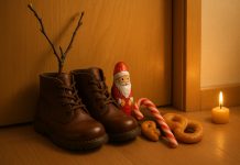 De ce Moș Nicolae aduce cadouri în ghetuțe: adevărata poveste a tradiției Ghetuțe lustruite pregătite pentru Moș Nicolae, cu dulciuri și nuielușă de măr alături.