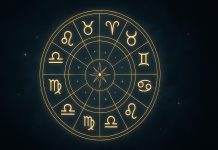 Horoscop 2026, după Tamara Globa: anul marilor schimbări. Zodii care vor avea parte de noroc și transformări uriașe Ilustrație astrologică cu zodiacul circular și simboluri astrale pe fundal albastru închis.