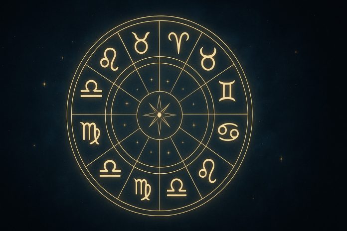 horoscop-2026-tamara-globa-800x450.jpg Ilustrație astrologică cu zodiacul circular și simboluri astrale pe fundal albastru închis.