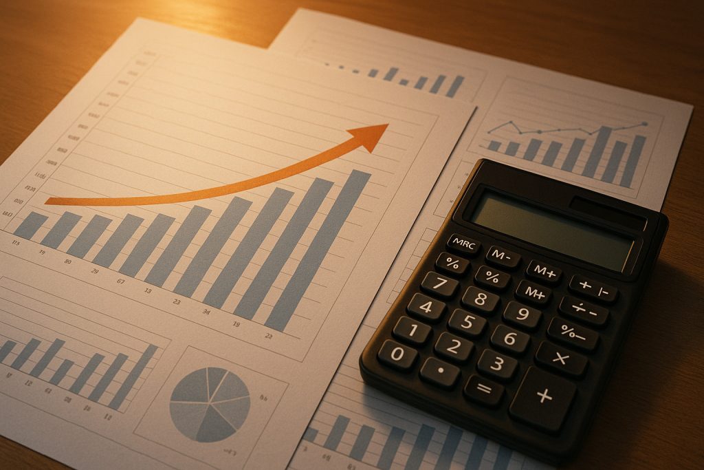 „Ilustrare economică despre creșterea pensiilor și modificările fiscale anunțate pentru 2027.”