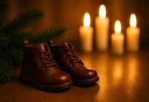 Mesaje și urări pentru Moș Nicolae 2025 – Cele mai frumoase gânduri pentru cei dragi Mesaje și urări de Moș Nicolae 2025 – imagine festivă cu ghetuțe și decor de iarnă