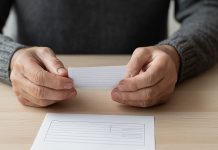 A apărut anunțul oficial: Pensiile cresc direct pe talon. Măsura oficială confirmată pentru toți seniorii Talon de pensie ținut în mâini, reprezentând creșterea automată a pensiilor.