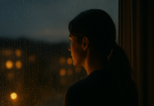 Români plecați din țară, citiți cu atenție acest mesaj important „Silueta unui român plecat în străinătate privind pe fereastră, ilustrând dorul de casă.”