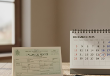 Se schimbă plata pensiilor în 2026: noile termene și ce trebuie să știe toți pensionarii Talon de pensie și calendar pe masă, simbolizând noile termene de plată pentru pensionari în 2026