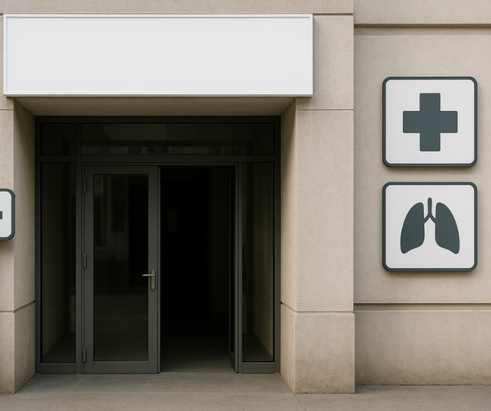 primul-caz-de-lepra-romania.jpg Spital și semnalizare medicală, imagine editorială despre primul caz de lepră confirmat în România după 44 de ani