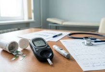 Certificat de handicap pentru persoanele cu diabet: cine poate beneficia, ce avantaje oferă și cum se obține Glucometru și documente medicale, imagine ilustrativă pentru un articol despre certificatul de handicap pentru diabet