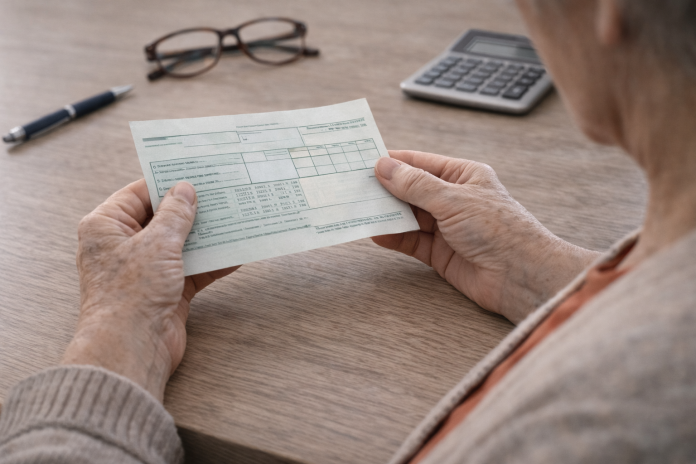 impozit-pensie-2026.jpg Talon de pensie și bani, sugerând impozitarea pensiei în 2026