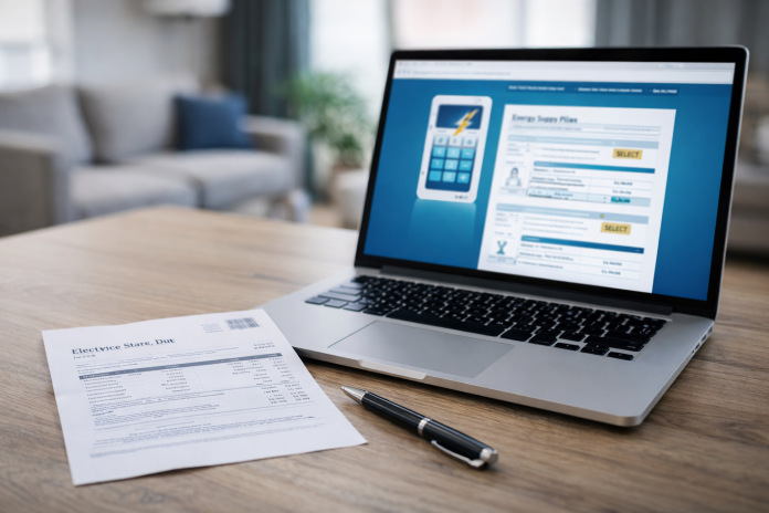 Factură de energie și ofertă online pentru schimbarea furnizorului