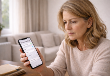 Ce se întâmplă cu datele tale online și ce trebuie să știe cei care folosesc telefonul zilnic Femeie verificând setările de confidențialitate ale telefonului mobil