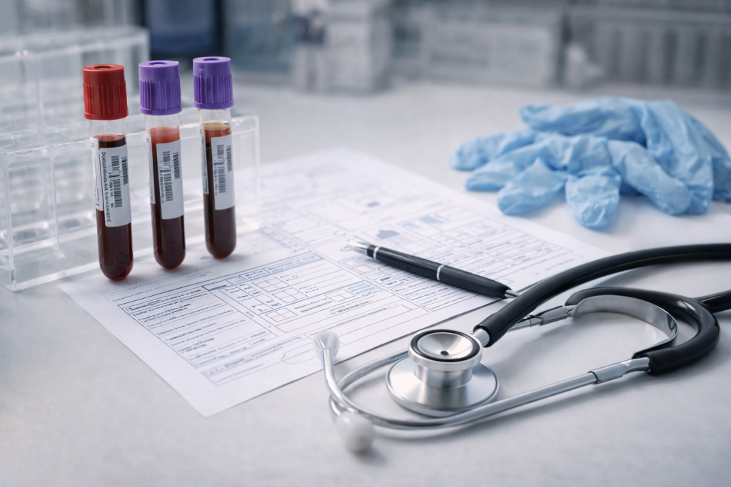 Analize de sânge și documente medicale folosite pentru depistarea timpurie a bolilor