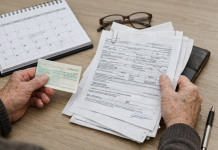 Cine pierde bani la pensie în 2026 dacă nu face asta până la termen Documente și talon de pensie pe masă, sugerând verificarea drepturilor înainte de 2026