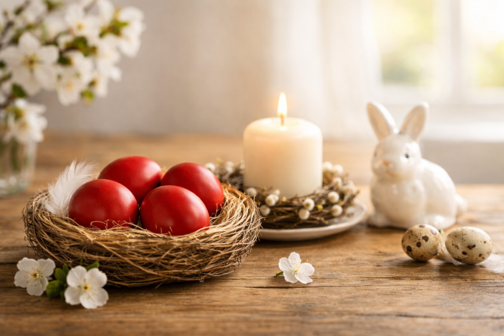 Calendar cu data Paștelui 2026 evidențiată pentru credincioșii români