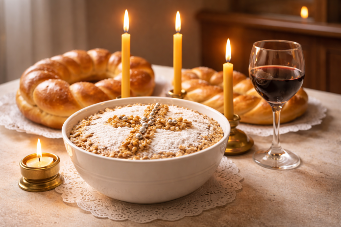 Moșii de iarnă 2026 – pomană tradițională cu colivă, colaci și lumânări
