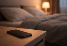 telefon mobil pe noptieră, recomandări medic Vlad Ciurea despre distanța corectă în timpul somnului