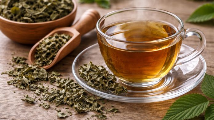 Ceai din frunze de mur uscate, bogat în minerale, prezentare informativă