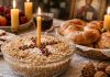 De ce se dă pomana în număr impar: greșeala pe care mulți o fac fără să știe Masă de pomană tradițională cu colivă și lumânări aprinse în număr impar
