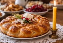 Colaci de pomană cu lumânare aprinsă – semnificație tradițională și spirituală