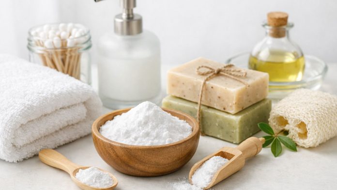 Bicarbonat de sodiu folosit în îngrijirea pielii și igienă personală, prezentare informativă