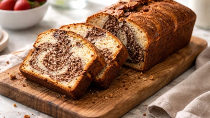 Chec pufos și aromat, marmorat, preparat rapid din ingrediente simple