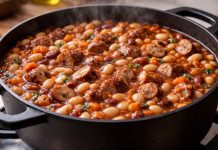 Ce trebuie să faci ca fasolea să fiarbă repede. Trucuri simple pentru un gust perfect Fasole fiartă rapid într-o oală rustică, cu boabe fragede, abur fierbinte și trucuri simple din bucătărie pentru gătire mai rapidă.