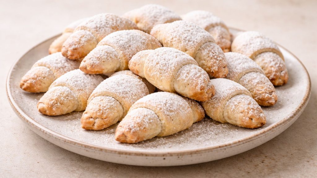 cornulețe de post fragede cu nucă, rețetă tradițională