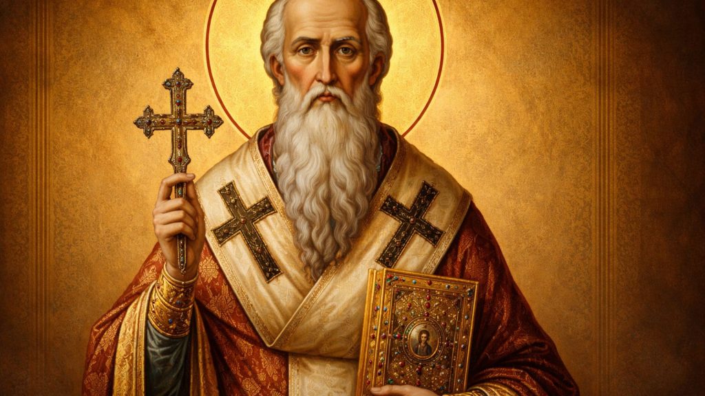 Icoana Sfântului Haralambie, ocrotitor împotriva bolilor și prăznuit pe 10 februarie