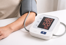 Tensiometru care arată valori ridicate ale tensiunii arteriale