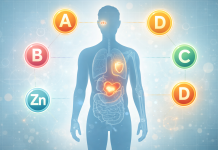 Harta carențelor de vitamine și minerale: semnele care arată ce îi lipsește organismului Ilustrație informativă despre carențele de vitamine și minerale din organism