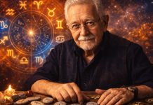 Mihai Voropchievici dezvăluie horoscopul spiritual. Care este menirea fiecărei zodii pe Pământ Mihai Voropchievici cu cerc zodiacal luminos și simbolurile celor 12 zodii