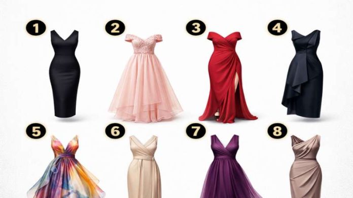 test personalitate alegere rochie 8 variante