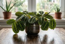 planta maranta leuconeura frunze ridicate noaptea beneficii locuinta