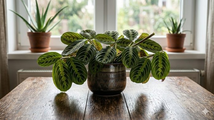 planta maranta leuconeura frunze ridicate noaptea beneficii locuinta