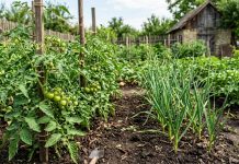 Roșii plantate lângă usturoi pentru protecție naturală