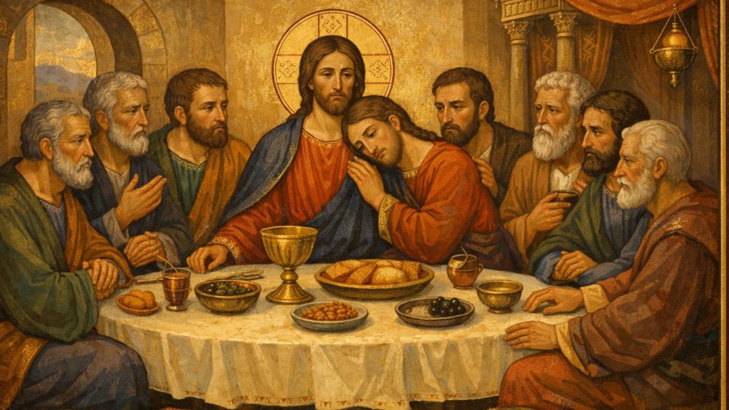 Icoană cu Cina cea de Taină și tradiții din Joia Mare