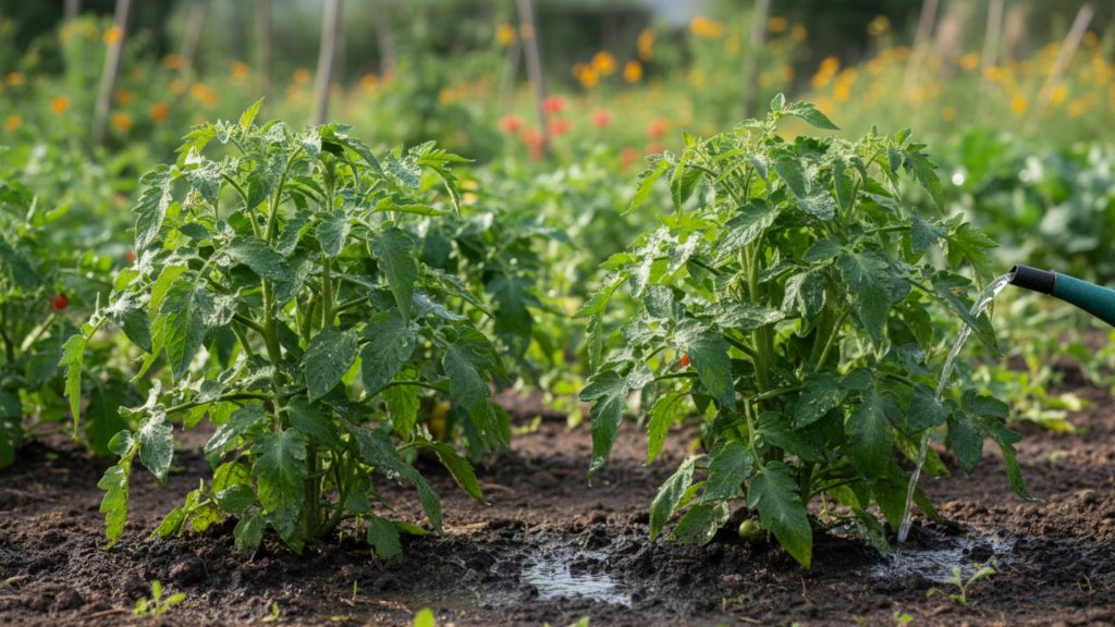Udarea corectă a roșiilor în grădină