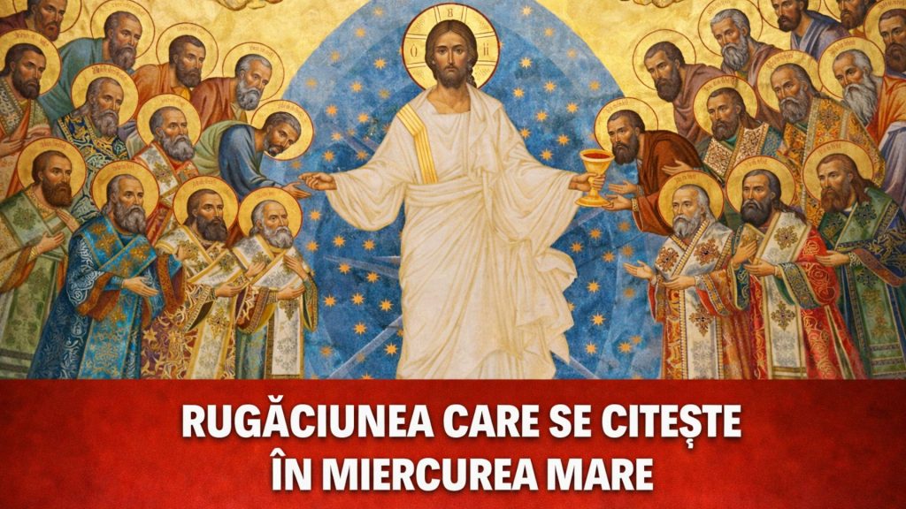 Icoană bizantină cu Iisus Hristos și apostolii, ilustrând rugăciunea din Miercurea Mare