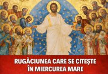 Rugăciunea care se citește în Miercurea Mare. Ziua iertării și a întoarcerii Icoană bizantină cu Iisus Hristos și apostolii, ilustrând rugăciunea din Miercurea Mare