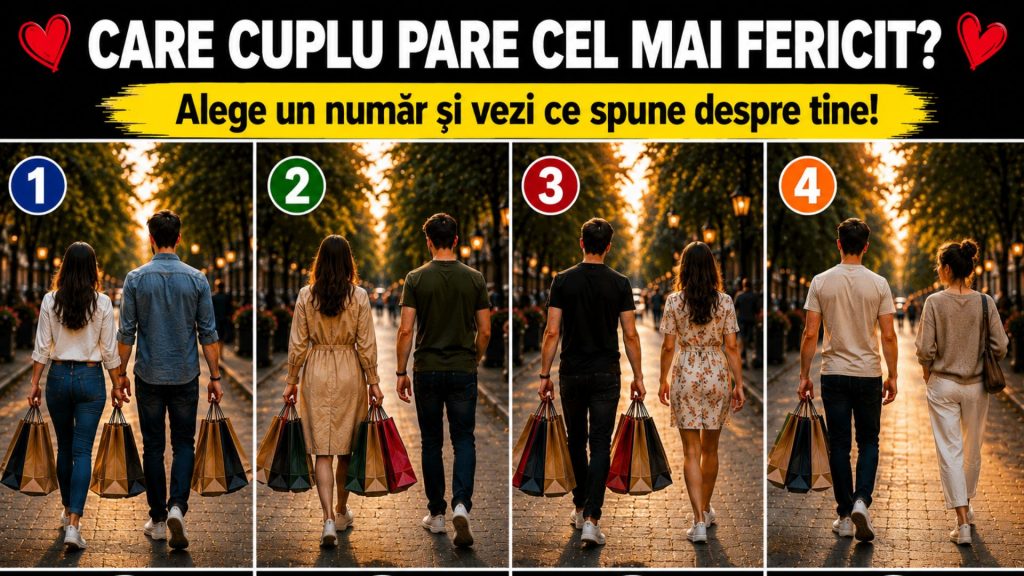 Patru cupluri diferite într-un test vizual despre iubire și relații fericite