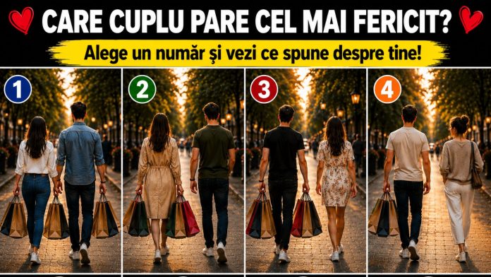 Patru cupluri diferite într-un test vizual despre iubire și relații fericite