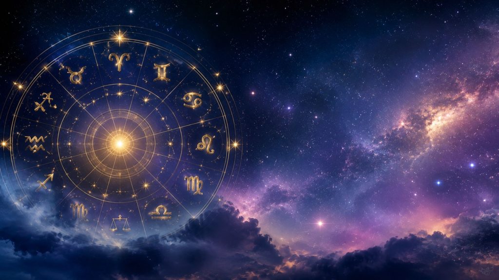 Horoscop pentru 23 mai 2026 cu simboluri zodiacale și atmosferă astrologică