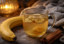 Ceai de banană pentru relaxare și somn liniștit