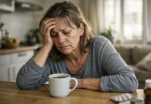 Femeie obosită care poate avea simptome de oboseală cronică