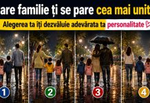 Patru familii diferite într-un test vizual despre relații, iubire și dinamica familiei
