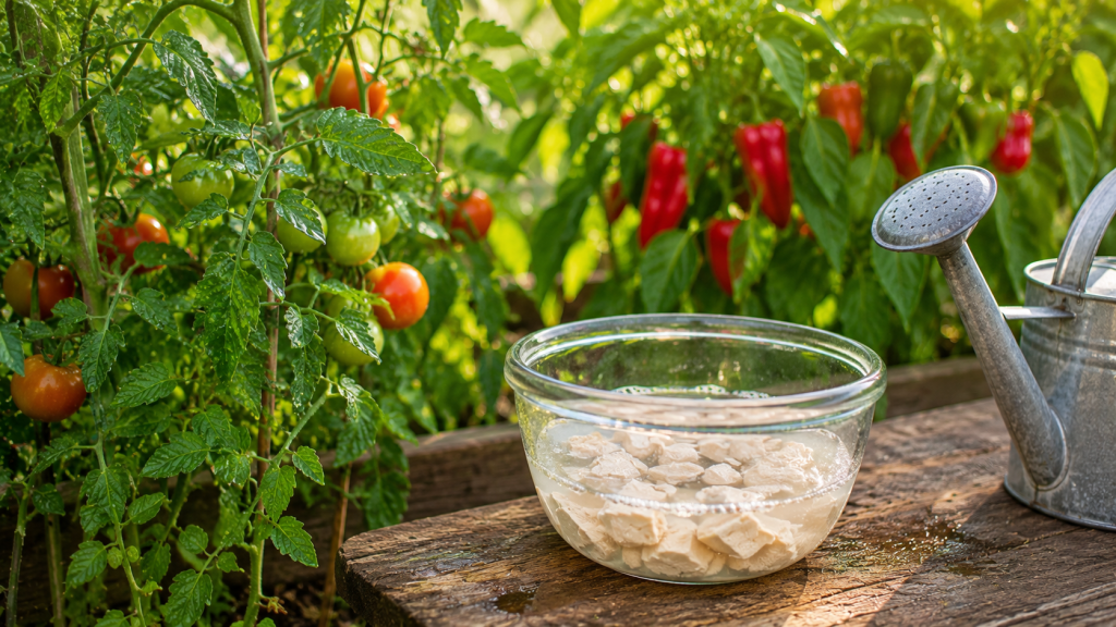 Prepararea unui îngrășământ natural cu drojdie pentru legume și plante din grădină.
