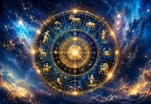 Horoscop 24 iunie 2026. O zodie primește o lecție dură chiar de Sânziene. Probleme, dezamăgiri și tensiuni neașteptate Cerc zodiacal luminos pe fundal cosmic cu simbolurile celor 12 zodii și energie astrală intensă pentru horoscopul zilei de 24 iunie 2026
