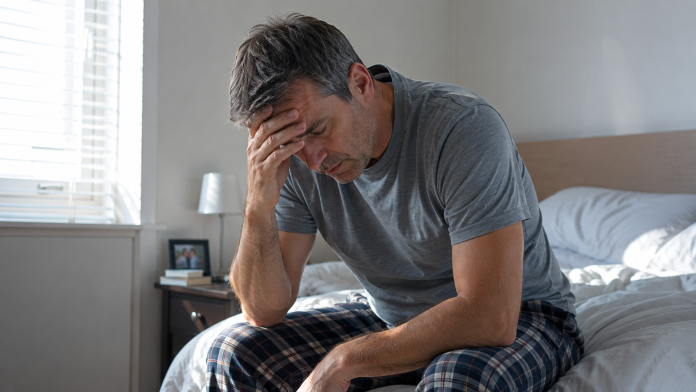 oboseala-care-poate-ascunde-probleme-grave.jpg Persoană obosită și epuizată discutând cu medicul despre simptome persistente.